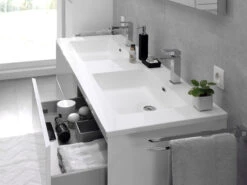 Storke Diva Dubbele Wastafel Glanzend Composiet Marmer 150 X 52 Cm -Badkamerwinkel 027bbf979464245d0e15801d4b09e56d1cd17261 39665 sfeer01