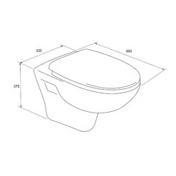 Linie Enzo Mat Zwart Randloos Met Luxe Wc-bril -Badkamerwinkel 0a62a80e80ea43d8e38dd1c57136d2bc8c9a7293 TT Linie ENZO H 1 1