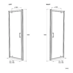 Luca Varess Vidor Douche Draaideur 80 X 190 Cm Helder Glas Glanzend Chroom Profiel -Badkamerwinkel 0a744eade8b9c2afd286c08c5dbe965362ebcc26 TT LucaVaress SOHO N LR 800x1900 1 2