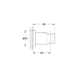 Badkamerwinkel -Badkamerwinkel 0be47509590b99a2881825065beb39b9a026c1be Grohe Rainshower wanddouchehouder round 1