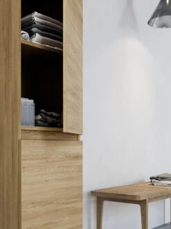 Balmani Cubo/Lucida Zwevende Badkamerkast Rechts Ruwe Eik 45 X 35 X 169 Cm 10 Balmani Cubo/Lucida Zwevende Badkamerkast Rechts Ruwe Eik 45 X 35 X 169 Cm -Badkamerwinkel 0ec33d4e992d8419b7159cbf3e68a5f9cce7367f 73758 Balmani CUBO ruweeik kolomkast detail