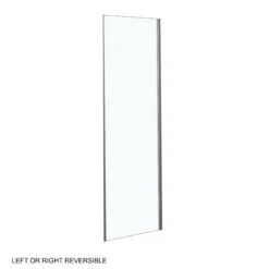 Luca Varess Morano Douchehoek Met Schuifdeur En Vaste Zijwand 140 X 80 Cm Helder Glas Glanzend Chroom Profiel - Zijpaneel