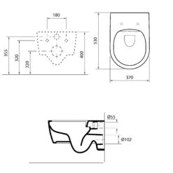 Villeroy & Boch Avento Hangtoilet Glanzend Wit Randloos -Badkamerwinkel 1161bf305e0155d5f028c2fb4064a24a0aa9ec59 p 69057 tech int ver2019 1 1