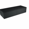 Balmani Mitra Elements Zwevende Wastafelonderkast 135 X 50 Cm Mat Zwart 2 Lades