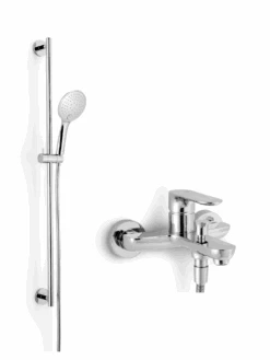 Blaufoss Bogota Opbouw Regendoucheset Mengkraan Glanzend Chroom