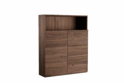 Balmani Forma Zwevende Badkamerkast Amerikaanse Notelaar 100 X 30 X 120 Cm Horiz. Sym. Groef