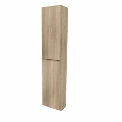 Storke Edge Staande Badkamerkast Links Ruwe Eik 40 X 30 X 200 Cm