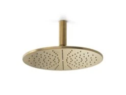 Blaufoss Round 300 Hoofddouche Met Plafondsteun ø30cm Brushed Gold