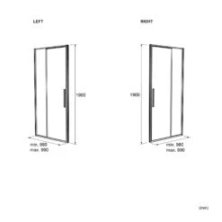 Luca Varess Morano Douche Draaideur 100 X 190 Cm Helder Glas Mat Zwart Profiel -Badkamerwinkel 220d28233f319ba0a9565321b5d1d3da49ca81e0 TT LucaVaress MORANO LR 1000x1900 1