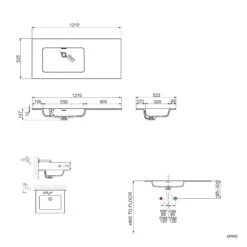 Storke Mata Asymmetrisch Linkse Wastafel Matte Solid Surface 120 X 52 Cm Combinatie Kast 35 Cm -Badkamerwinkel 2407c2c904c5206e3f2bf0ba1886c29543e3f1a5 storke mata preinstall AL 85 35 1210x525x12