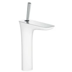 Hansgrohe Puravida Verhoogde Wastafelkraan Wit/chroom