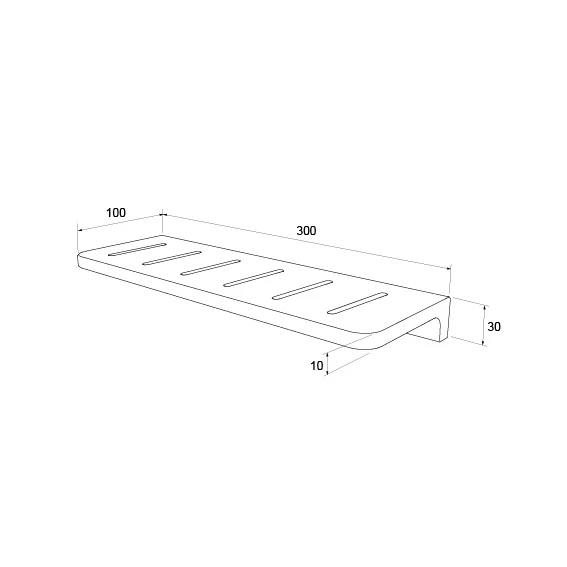 Blaufoss Leaf Brushed GunMetal 30cm 2 Blaufoss Leaf Brushed GunMetal 30cm - Afbeelding 2
