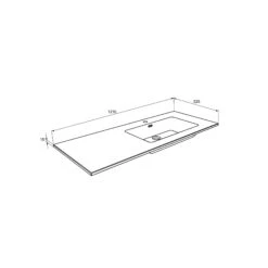 Storke Diva Asymmetrisch Rechtse Wastafel Glanzend Composiet Marmer 120 X 52 Cm Combinatie Kast 35 Cm -Badkamerwinkel 2f4b655d081e619d118cec557590beb994452c38 Storke Diva AR 35 85 1210x525x15