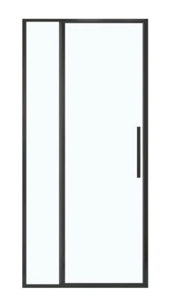 Luca Varess Morano Douche Draaideur 90 X 190 Cm Helder Glas Mat Zwart Profiel