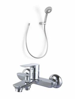 Mila Mengkraan Muurmontage Opbouw Badkraan Glanzend Chroom