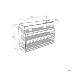 Storke Edge Staande Wastafelonderkast 120 X 46 Cm Notelaar 3 Lades -Badkamerwinkel 3b0f2e057def9448c8499c90bed367c60e43eb52 TT Storke EDGE46 3 1190 1