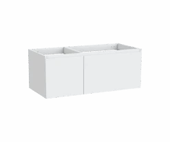 Balmani Idra Zwevende Wastafelonderkast 120 X 55 Cm Asymmetrisch Rechts Mat Wit 4 Lades