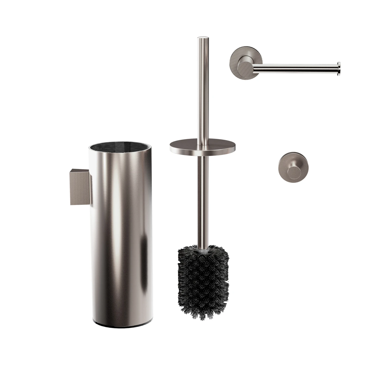 Blaufoss Harmony Wc-accessoireset Brushed CoolMetal 2 Blaufoss Harmony Wc-accessoireset Brushed CoolMetal - Afbeelding 2