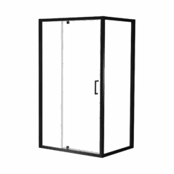 Luca Varess Talan Douche Draaideur 120 X 200 Cm Helder Glas Mat Zwart Profiel