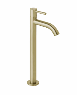 Blaufoss Multa Verhoogde Koudwaterkraan Brushed Champagne Gold