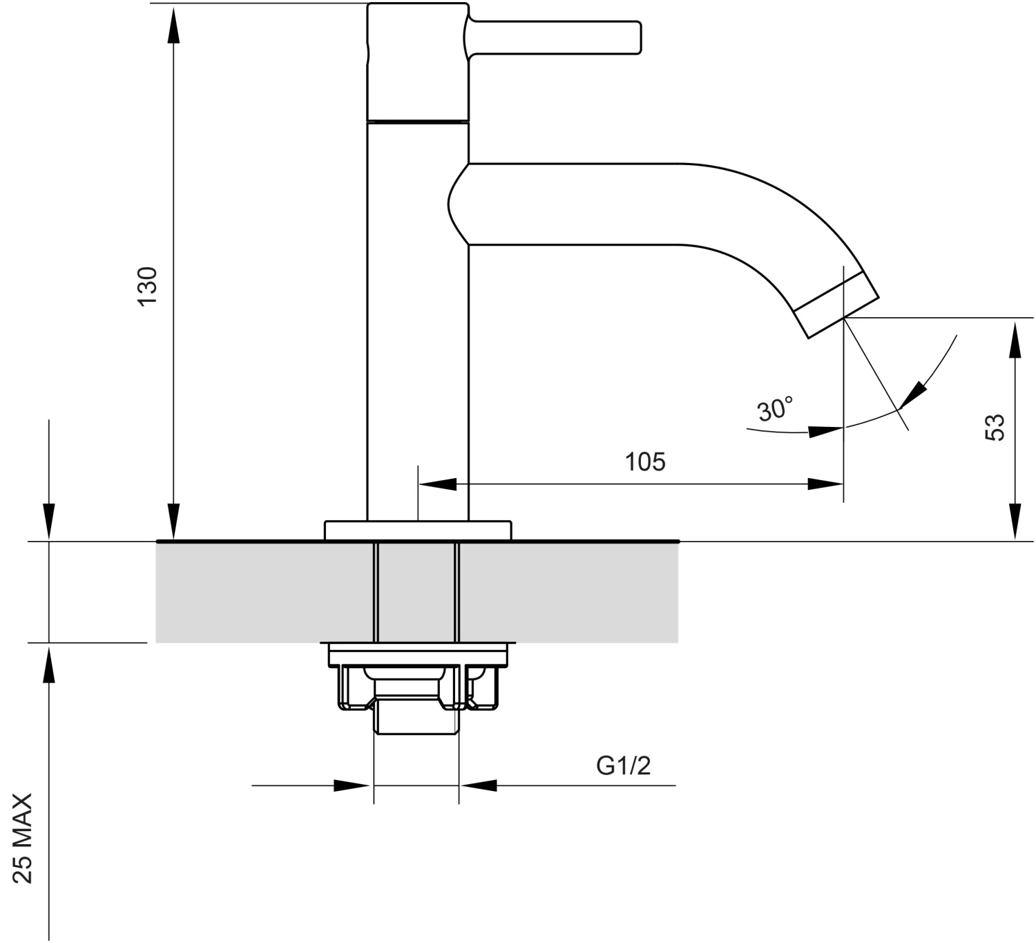 Blaufoss Multa Koudwaterkraan Brushed Rosegold 2 Blaufoss Multa Koudwaterkraan Brushed Rosegold - Afbeelding 2