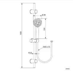 Linie Torus 105 Glijstangset ø9,5cm 3 Functies Chroom 9 Linie Torus 105 Glijstangset ø9,5cm 3 Functies Chroom -Badkamerwinkel 5417e2bced2f2bc1373e88c3397f12a156e10882 TTWeb Linie TORUS Dset1050