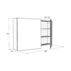 Balmani Lucida Spiegelkast 120 X 72 Cm Ruwe Eik -Badkamerwinkel 5539d54cd6a1bc70cde4700adf639dc958d70ba3 Balmani Lucida mirror 2doors 1200x720x160