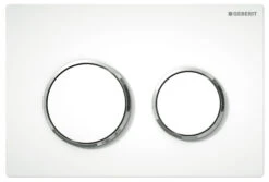 Geberit Omega Bedieningspaneel Glanzend Wit Voor Geberit Omega Inbouwreservoir