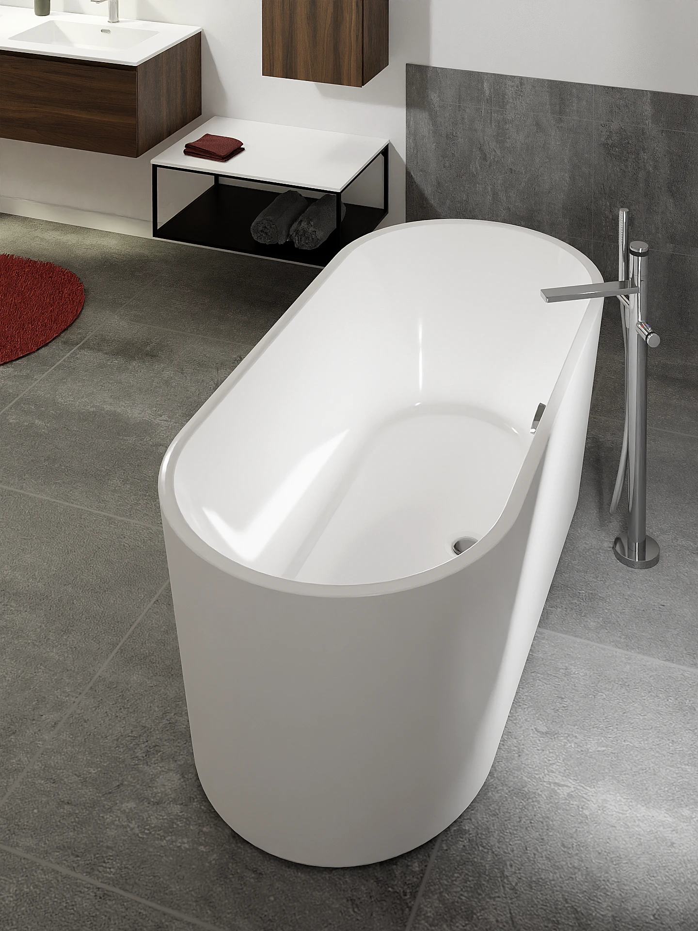 Blaufoss Sonic Vrijstaande Badkraan Thermostatisch Chroom 2 Blaufoss Sonic Vrijstaande Badkraan Thermostatisch Chroom - Afbeelding 2