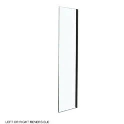 Luca Varess Morano Douchehoek Met Schuifdeur En Vaste Zijwand 140 X 70 Cm Helder Glas Mat Zwart Profiel - Zijpaneel