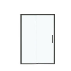 Luca Varess Senses Douche Schuifdeur 140 X 200 Cm Helder Glas Mat Zwart Profiel
