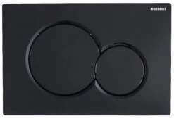 Geberit Sigma 01 Bedieningspaneel Glanzend Zwart Voor UP320 Inbouwreservoir