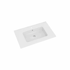 Linie Vano Enkele Wastafel Mat Composiet Marmer 70 X 46 Cm