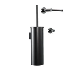 Blaufoss Harmony Wc-accessoireset Mat Zwart