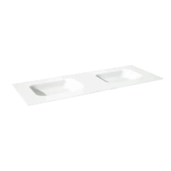 Balmani Tablo Arcato Dubbele Wastafel Matte Solid Surface 150 X 55 Cm