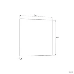 Linie Vista Rechthoekig Badkamerspiegel 70 X 70 Cm -Badkamerwinkel 75b6e0515cf4f2eeb1e29a3c4f46573810611ee2 TT Linie VISTA 700x700 1
