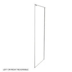 Luca Varess Stilus Douchehoek Met Schuifdeur En Vaste Zijwand 140 X 90 Cm Helder Glas Glanzend Chroom Profiel - Zijpaneel