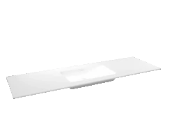 Storke Mata Enkele Wastafel Matte Solid Surface 165 X 52 Cm