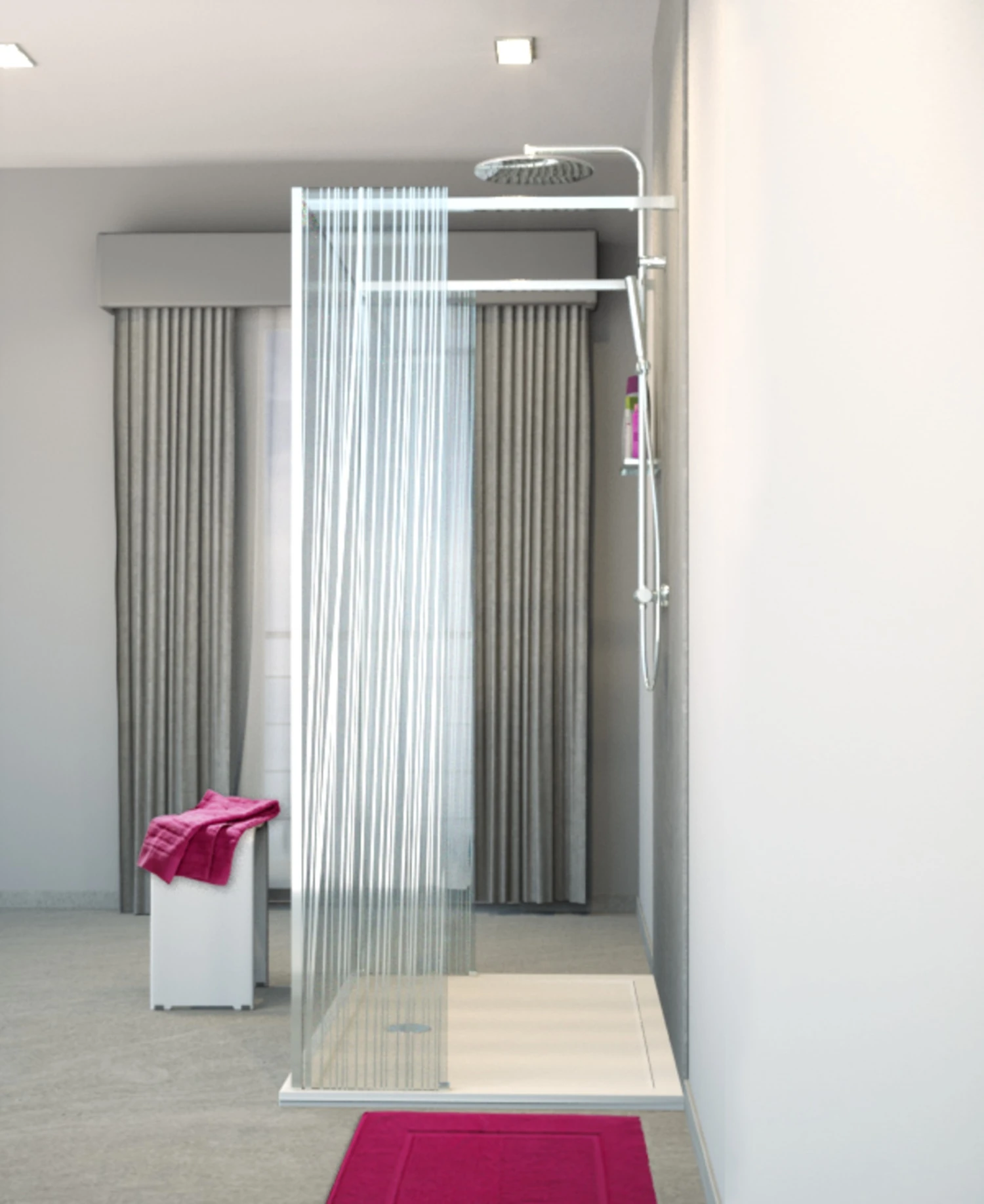 Balmani Modular Inloopdouche Met Vrijstaande Wand En Vast Paneel 120 X 200 Cm Mikado Glas Glanzend Chroom Profiel 2 Balmani Modular Inloopdouche Met Vrijstaande Wand En Vast Paneel 120 X 200 Cm Mikado Glas Glanzend Chroom Profiel - Afbeelding 2