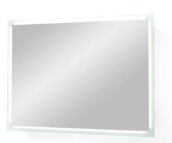 Balmani Vizio Rechthoekig Badkamerspiegel 90 X 70 Cm Met Spiegelverlichting En -verwarming