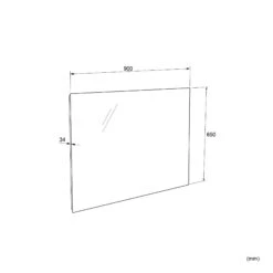 Balmani Giro Rechthoekig Badkamerspiegel 90 X 65 Cm Met Spiegelverlichting -Badkamerwinkel 8c348484352ebc0de3eccdae81ce5ca2b5fb6b4b TT Balmani GIRO 900 1