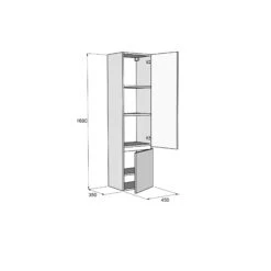 Balmani Cubo/Lucida Zwevende Badkamerkast Rechts Ruwe Eik 45 X 35 X 169 Cm 11 Balmani Cubo/Lucida Zwevende Badkamerkast Rechts Ruwe Eik 45 X 35 X 169 Cm -Badkamerwinkel 8e2305a612b3c35370f09c797f35aee1c0ec1f7e Balmani Lucida Column 2drawer Right 450x1690x350