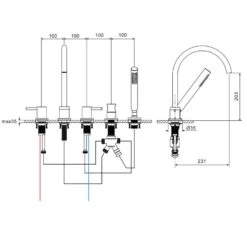 BLAUFOSS Round 5-gats Badrandkraan Brushed Gold Incl. Handdoucheset -Badkamerwinkel 9002344b41dc0292d0fac0c7f061c5e687829d59 200536 TT 2
