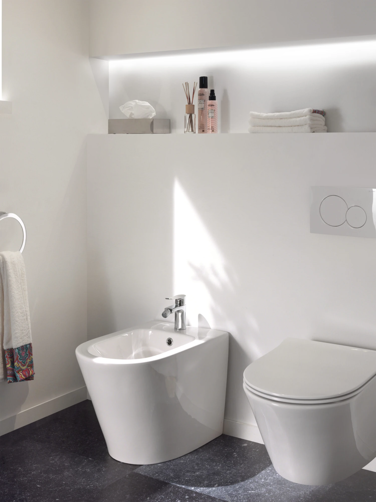 Geberit Sigma 01 Bedieningspaneel Glanzend Wit Voor UP320 Inbouwreservoir - Afbeelding 2