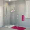 Balmani Modular Hoekdouche Met Deur 100 X 200 Cm Mikado Glas Glanzend Chroom Profiel