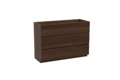 Storke Edge Staande Wastafelonderkast 120 X 46 Cm Notelaar 3 Lades