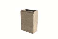 Linie Lado Zwevende Toiletmeubelkast 40 X 21 Cm Witte Eik