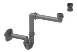 Santeg UniSpace Plus 40 Afvoer Voor Wastafel 40mm Grijs