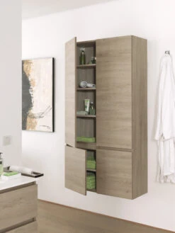 Balmani Cubo/Lucida Zwevende Badkamerkast Links Verweerde Eik 45 X 35 X 169 Cm -Badkamerwinkel 9af3134b7a05f04db9e1ba7a7017bbabd7c111eb 58282 58281 sfeer01