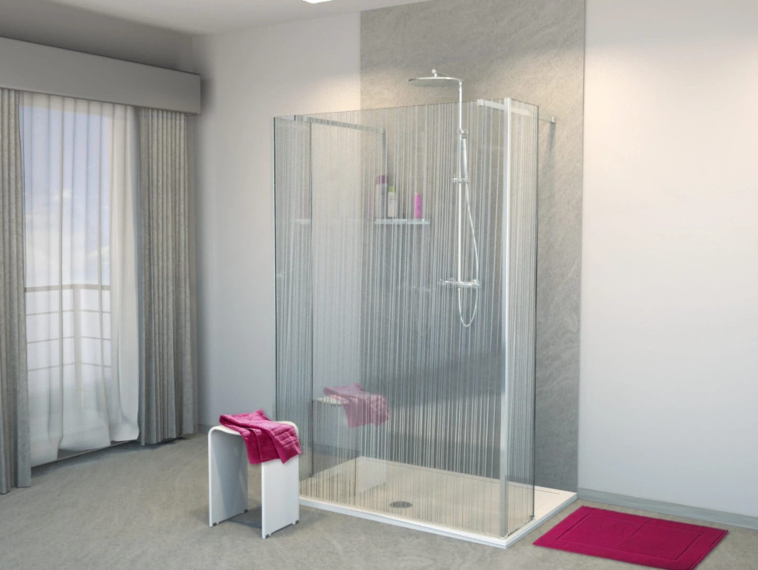 Balmani Modular Inloopdouche Met Vrijstaande Wand En Vast Paneel 120 X 200 Cm Mikado Glas Glanzend Chroom Profiel 1 Balmani Modular Inloopdouche Met Vrijstaande Wand En Vast Paneel 120 X 200 Cm Mikado Glas Glanzend Chroom Profiel